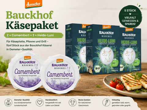Bauckhof Käsepaket - 5 Stück
