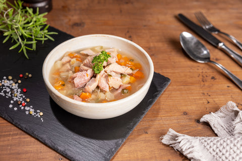Hühnersuppe in Demeter-Qualität